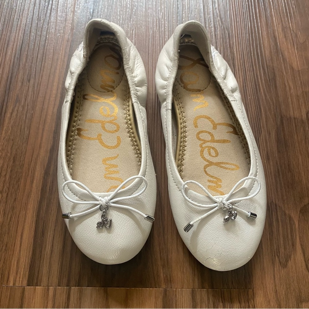 Sam Edelman White Ballet Flats Size 12